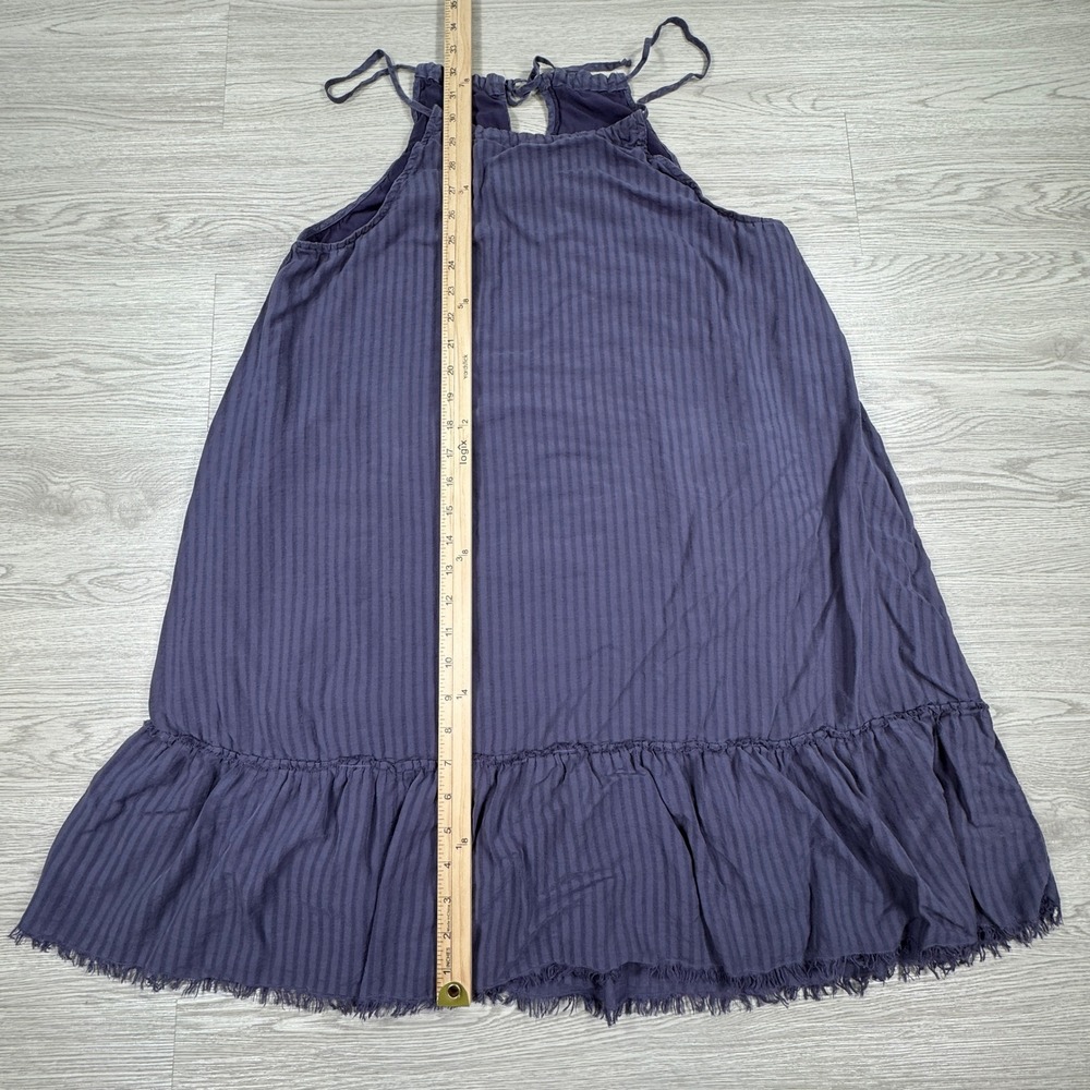 Cloth & Stone‎ Womens Dress Medium Purple Halter Neck Ruffle Hem Tencel Mini - Picture 2 of 7